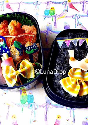 中学生 女子弁当 唐揚げ 海苔弁当-レシピのメイン写真