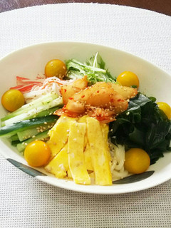 簡単☆ビビンバ風 冷やしうどん。-レシピのメイン写真