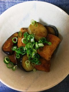茄子と厚揚げの甘辛炒め-レシピのメイン写真