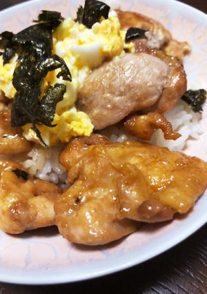 鳥のてりたま丼-レシピのメイン写真