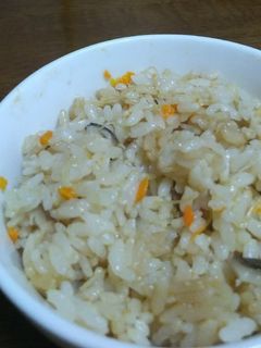 ホタテ貝柱の炊き込みご飯-レシピのメイン写真