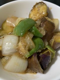 簡単☆ナスとピーマンと玉ねぎのみぞれ煮-レシピのメイン写真