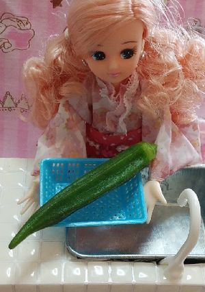 リカちゃん♡オクラの下処理しておくら-レシピのメイン写真