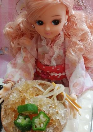リカちゃんサイズ♡かき氷 そうめんꕤ*.-レシピのメイン写真