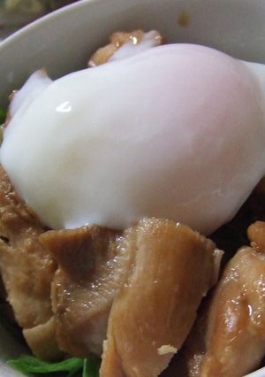 まろやかで柔らか❤温玉鶏照り丼♪-レシピのメイン写真