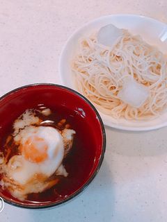 いつもの素麺に温玉をプラス!温玉そうめん-レシピのメイン写真