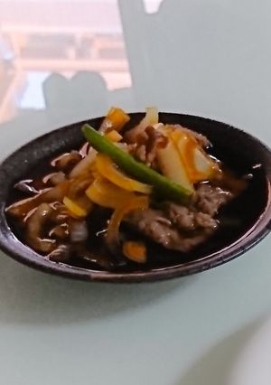牛肉とえんどう豆の甘辛煮-レシピのメイン写真