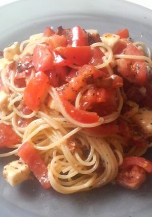 トマトとモッツァレラの冷製パスタ-レシピのメイン写真