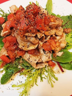 スパイス香る~豚しゃぶの♪トマト和え♪-レシピのメイン写真