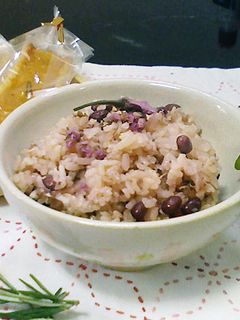 さくら咲いた、あずきご飯-レシピのメイン写真