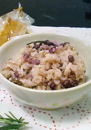 さくら咲いた、あずきご飯-レシピのメイン写真