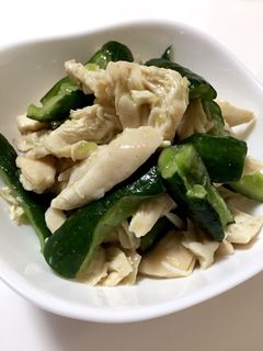 ささみときゅうりの梅肉中華和え-レシピのメイン写真