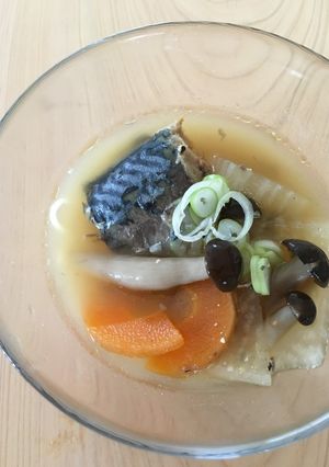 暑い夏に！サバ缶de☆簡単みそ汁-レシピのメイン写真