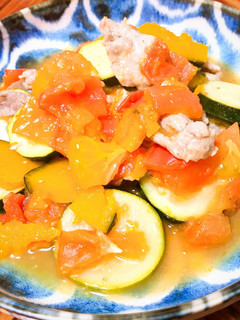 豚カタロースと夏野菜の蒸し煮-レシピのメイン写真