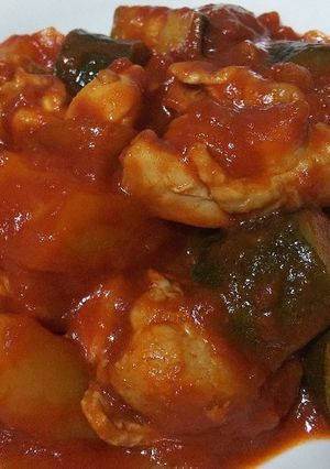 鶏肉と野菜のトマト煮-レシピのメイン写真