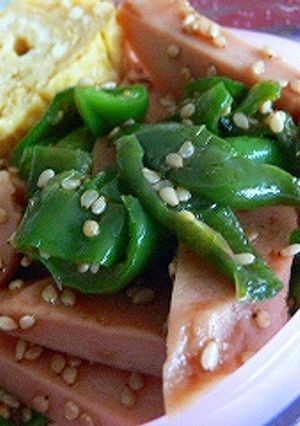 ピーマンと魚肉ソーセージの金平風-レシピのメイン写真