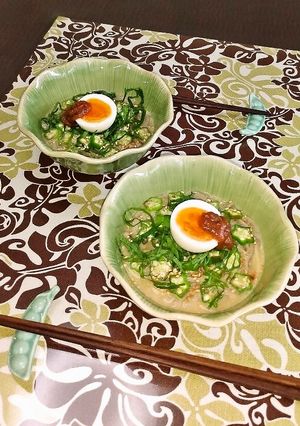 冷や汁うめ蕎麦♪-レシピのメイン写真