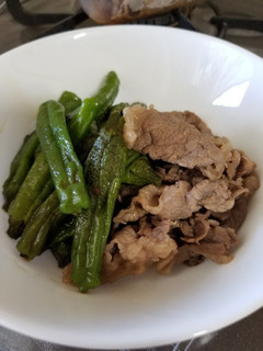 ししとうと牛肉の煮物-レシピのメイン写真