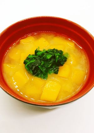 【病院】みそかぼちゃ汁【給食】-レシピのメイン写真