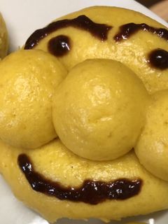 アンパンマンこしあんまんじゅう かぼちゃ-レシピのメイン写真