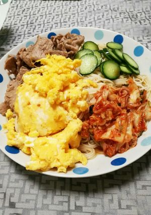 ビビンバそうめん-レシピのメイン写真