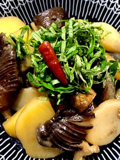 お茄子とおじゃがの炒め煮-レシピのメイン写真