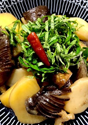 お茄子とおじゃがの炒め煮-レシピのメイン写真