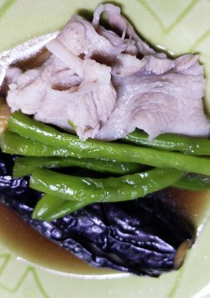 ⅲナスと豚肉の煮物-レシピのメイン写真