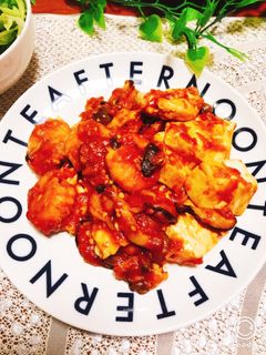 海老と豆腐きのこのチリソース炒め☆☆-レシピのメイン写真