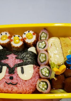 学童☆ポケモン☆ニャビー☆キャラ弁☆-レシピのメイン写真