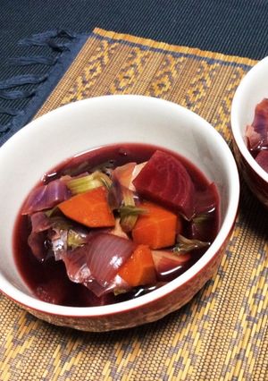 赤い野菜のスープ-レシピのメイン写真