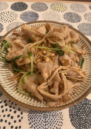 ズボラの豚しゃぶさっぱりニンニク香味ダレ-レシピのメイン写真