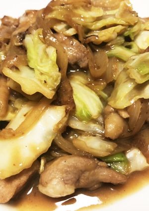 キャベツと鶏肉の味噌バター炒め-レシピのメイン写真