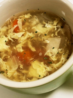 生姜が効いた卵と野菜のとろ〜りスープ♡-レシピのメイン写真
