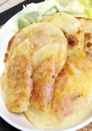 ベーコンとチーズの挟んで焼くだけ簡単餃子-レシピのメイン写真