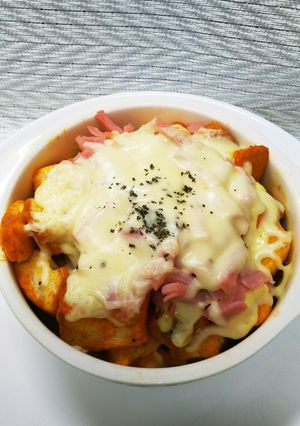 ズボラさんのディッシュdeピザトースト-レシピのメイン写真