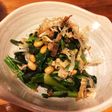 酢タマネギ☆ほうれん草と納豆和え