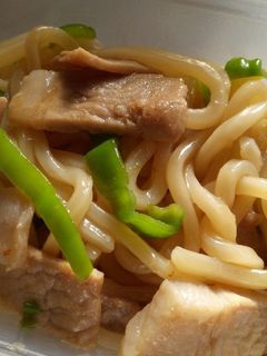 簡単♪冷凍うどんde生姜焼きうどん-レシピのメイン写真