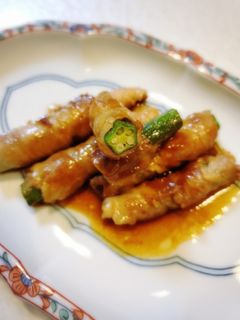 オクラの豚肉巻き-レシピのメイン写真