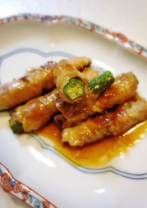 オクラの豚肉巻き-レシピのメイン写真
