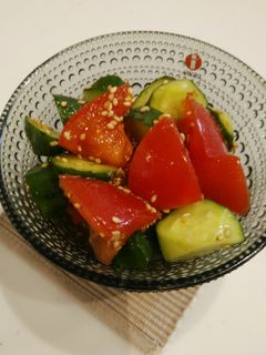 トマトときゅうりの中華風サラダ-レシピのメイン写真