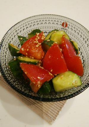 トマトときゅうりの中華風サラダ-レシピのメイン写真