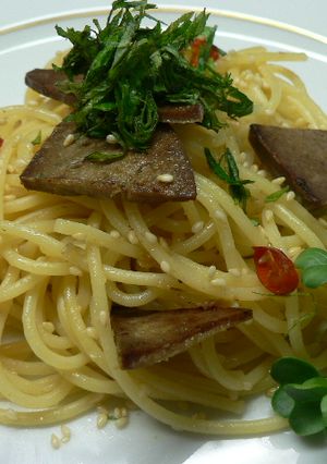 元気もりもりレバ味噌パスタ-レシピのメイン写真