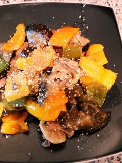 ナスとパプリカ豚肉味噌炒め-レシピのメイン写真