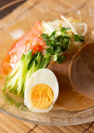 鶏がらスープで簡単☆夏の冷たい汁ビーフン-レシピのメイン写真