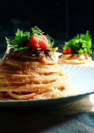 ♪簡単隠し味で絶品♪明太子パスタ♪-レシピのメイン写真