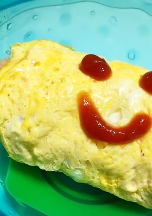 【離乳食完了期〜】レンジで簡単オムライス-レシピのメイン写真
