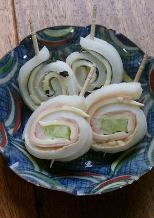 お弁当に♪簡単♪ちくわのクルクル-レシピのメイン写真