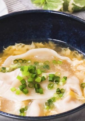 シャキッと!!かきたま生姜水餃子スープ-レシピのメイン写真
