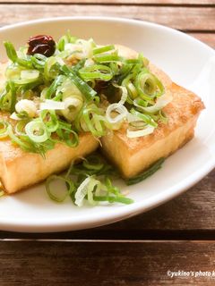 簡単熱々☆厚揚げの香味ダレ-レシピのメイン写真